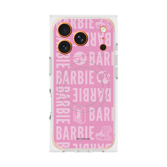 プレミアムスクエアケース with MagSafe［ Barbie - ロゴパターン3 ］