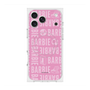 プレミアムスクエアケース with MagSafe［ Barbie - ロゴパターン3 ］