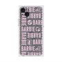 プレミアムスクエアケース with MagSafe［ Barbie - ロゴパターン3 - クリア ］