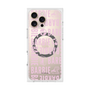プレミアムスクエアケース with MagSafe［ Barbie - ロゴパターン3 - クリア ］