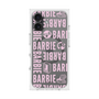 プレミアムスクエアケース with MagSafe［ Barbie - ロゴパターン3 - クリア ］