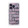 プレミアムスクエアケース with MagSafe［ Barbie - ロゴパターン3 - クリア ］