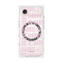 プレミアムスクエアケース with MagSafe［ Barbie - ロゴパターン3 - クリア ］