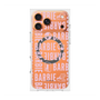 プレミアムスクエアケース with MagSafe［ Barbie - ロゴパターン3 - クリア ］