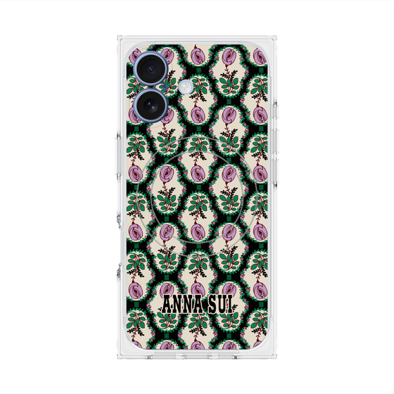 プレミアムスクエアケース with MagSafe［ ANNA SUI - ROSE CAMEO ］