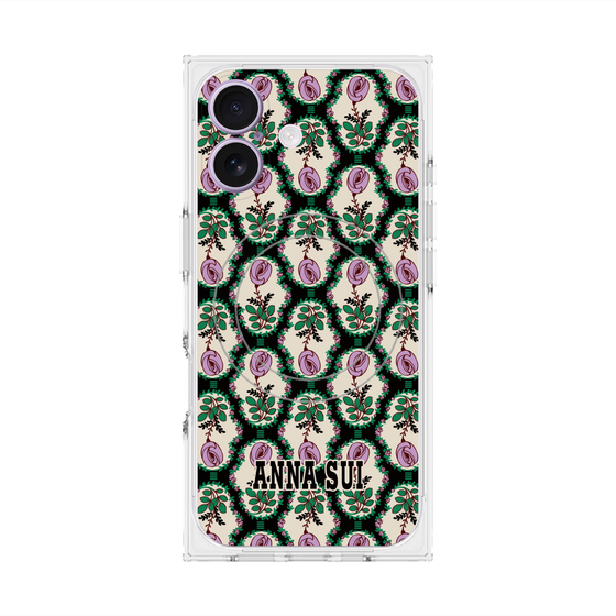 プレミアムスクエアケース with MagSafe［ ANNA SUI - ROSE CAMEO ］
