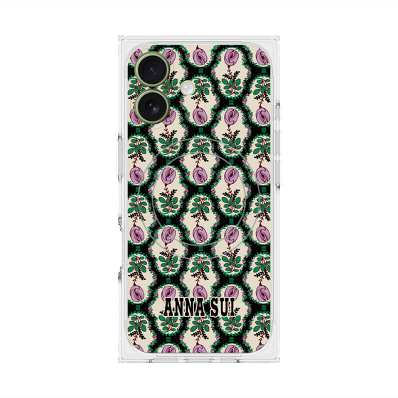 プレミアムスクエアケース with MagSafe［ ANNA SUI - ROSE CAMEO ］