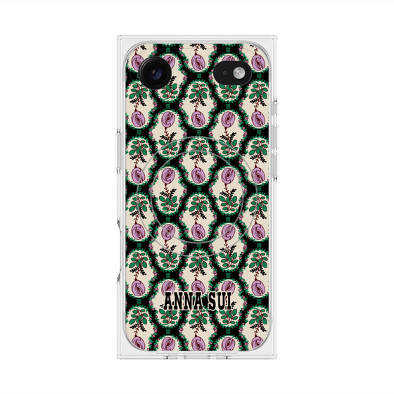 プレミアムスクエアケース with MagSafe［ ANNA SUI - ROSE CAMEO ］