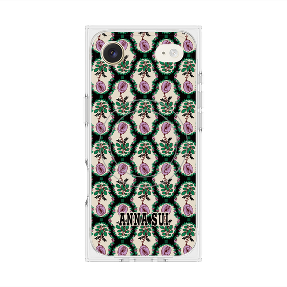 プレミアムスクエアケース with MagSafe［ ANNA SUI - ROSE CAMEO ］