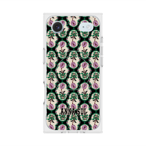 プレミアムスクエアケース with MagSafe［ ANNA SUI - ROSE CAMEO ］