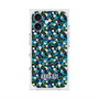 プレミアムスクエアケース with MagSafe［ ANNA SUI - HEARTS VINE - BLUE ］