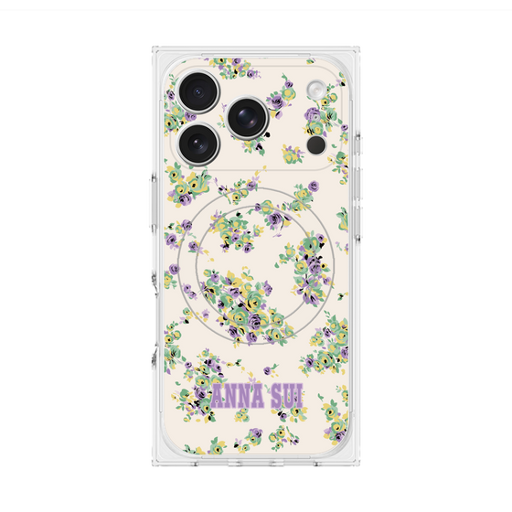 プレミアムスクエアケース with MagSafe［ ANNA SUI - ROSEBUDS ］