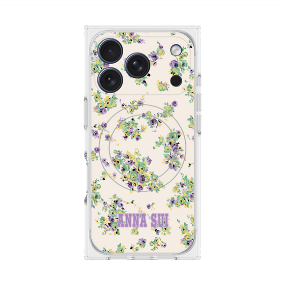 プレミアムスクエアケース with MagSafe［ ANNA SUI - ROSEBUDS ］
