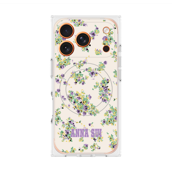 プレミアムスクエアケース with MagSafe［ ANNA SUI - ROSEBUDS ］
