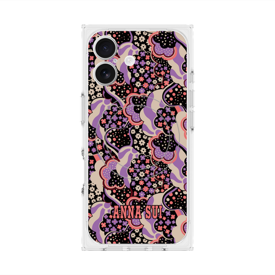 プレミアムスクエアケース with MagSafe［ ANNA SUI - WAVY CLOUDS ］