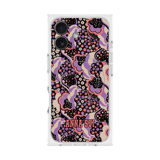 プレミアムスクエアケース with MagSafe［ ANNA SUI - WAVY CLOUDS ］