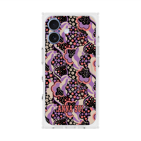 プレミアムスクエアケース with MagSafe［ ANNA SUI - WAVY CLOUDS ］
