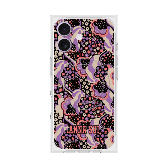 プレミアムスクエアケース with MagSafe［ ANNA SUI - WAVY CLOUDS ］