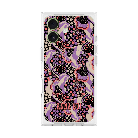プレミアムスクエアケース with MagSafe［ ANNA SUI - WAVY CLOUDS ］