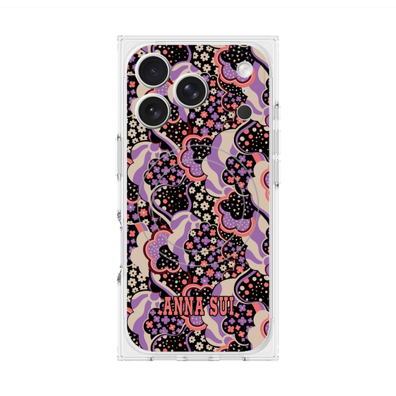 プレミアムスクエアケース with MagSafe［ ANNA SUI - WAVY CLOUDS ］