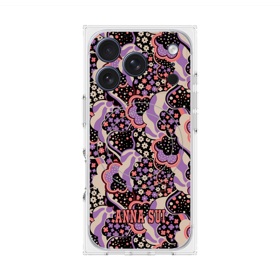 プレミアムスクエアケース with MagSafe［ ANNA SUI - WAVY CLOUDS ］
