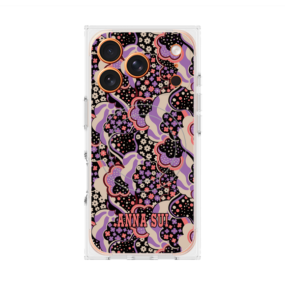 プレミアムスクエアケース with MagSafe［ ANNA SUI - WAVY CLOUDS ］