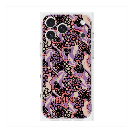 プレミアムスクエアケース with MagSafe［ ANNA SUI - WAVY CLOUDS ］