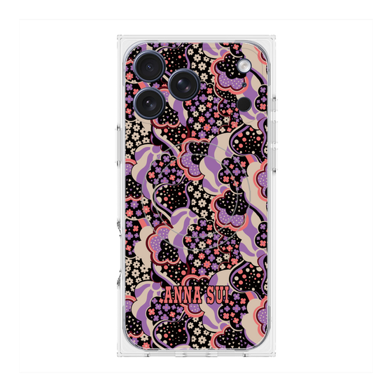 プレミアムスクエアケース with MagSafe［ ANNA SUI - WAVY CLOUDS ］