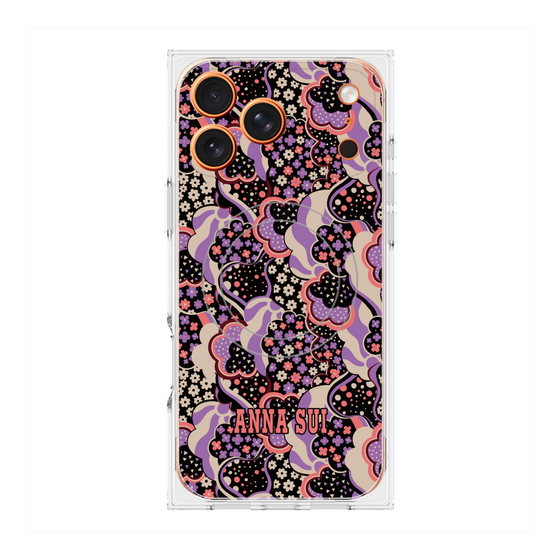 プレミアムスクエアケース with MagSafe［ ANNA SUI - WAVY CLOUDS ］