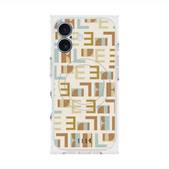 プレミアムスクエアケース with MagSafe［ ELLE - Iconics Prints1 ］