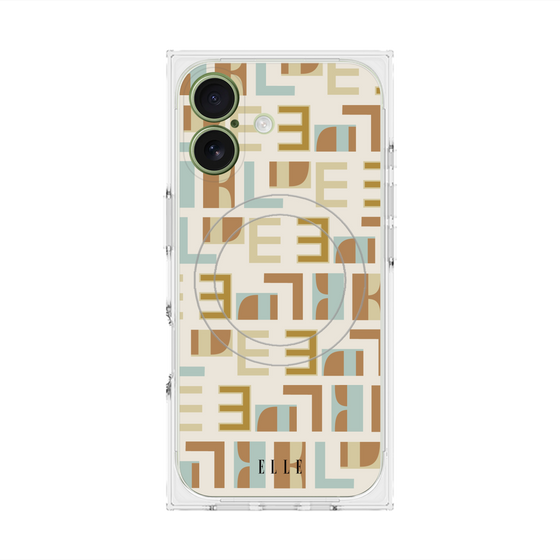 プレミアムスクエアケース with MagSafe［ ELLE - Iconics Prints1 ］