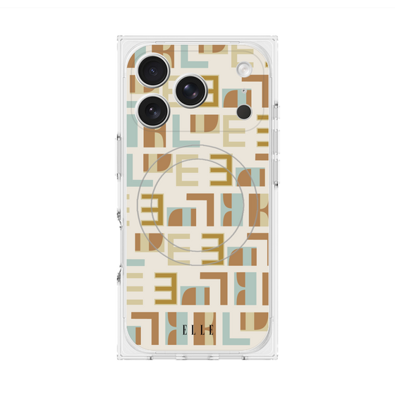 プレミアムスクエアケース with MagSafe［ ELLE - Iconics Prints1 ］