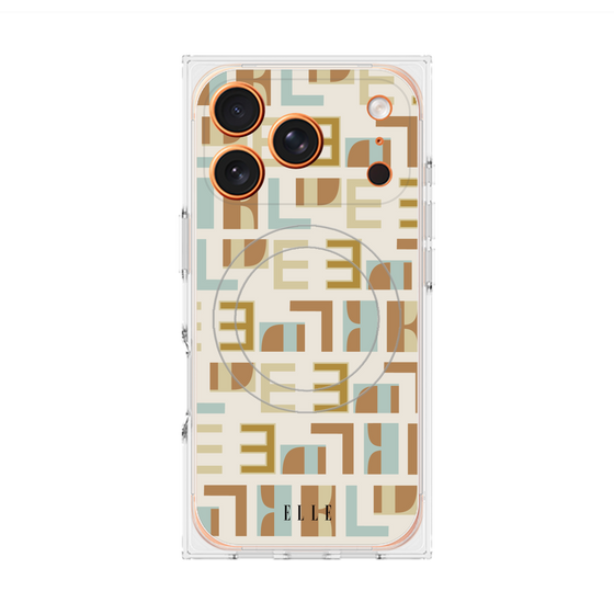 プレミアムスクエアケース with MagSafe［ ELLE - Iconics Prints1 ］