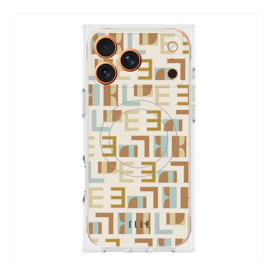 プレミアムスクエアケース with MagSafe［ ELLE - Iconics Prints1 ］