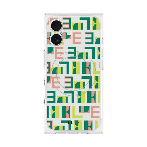プレミアムスクエアケース with MagSafe［ ELLE - Iconics Prints2 ］