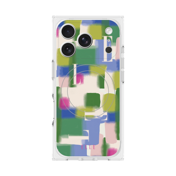プレミアムスクエアケース with MagSafe［ ELLE - Iconics Prints3 ］