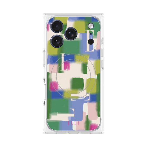 プレミアムスクエアケース with MagSafe［ ELLE - Iconics Prints3 ］
