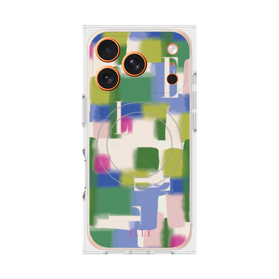 プレミアムスクエアケース with MagSafe［ ELLE - Iconics Prints3 ］