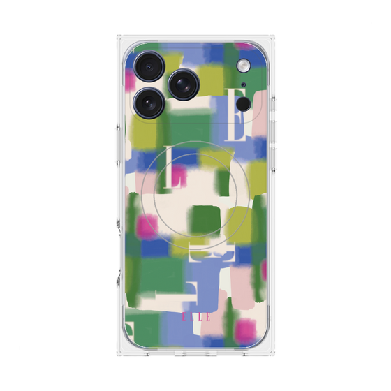 プレミアムスクエアケース with MagSafe［ ELLE - Iconics Prints3 ］