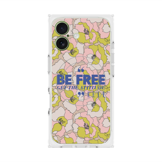 プレミアムスクエアケース with MagSafe［ ELLE - Be Free ］