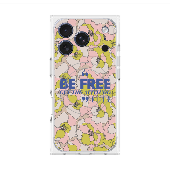 プレミアムスクエアケース with MagSafe［ ELLE - Be Free ］