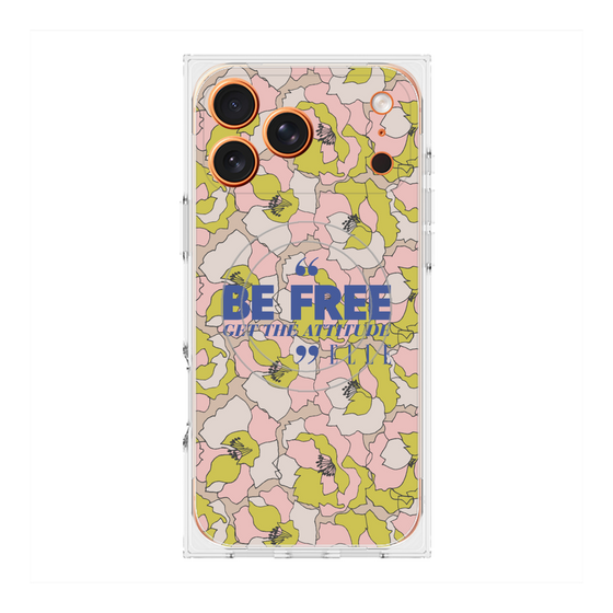 プレミアムスクエアケース with MagSafe［ ELLE - Be Free ］
