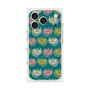 プレミアムスクエアケース with MagSafe［ ELLE - Cat Pattern - グリーン ］