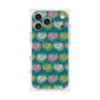 プレミアムスクエアケース with MagSafe［ ELLE - Cat Pattern - グリーン ］