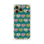 プレミアムスクエアケース with MagSafe［ ELLE - Cat Pattern - グリーン ］