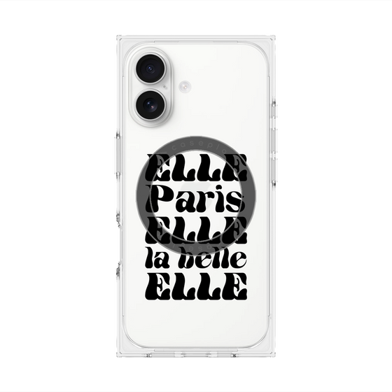 プレミアムスクエアケース with MagSafe［ ELLE - ELLE Paris ］