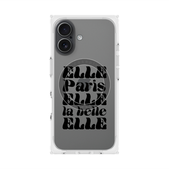 プレミアムスクエアケース with MagSafe［ ELLE - ELLE Paris ］