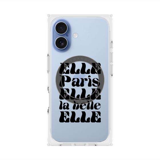 プレミアムスクエアケース with MagSafe［ ELLE - ELLE Paris ］