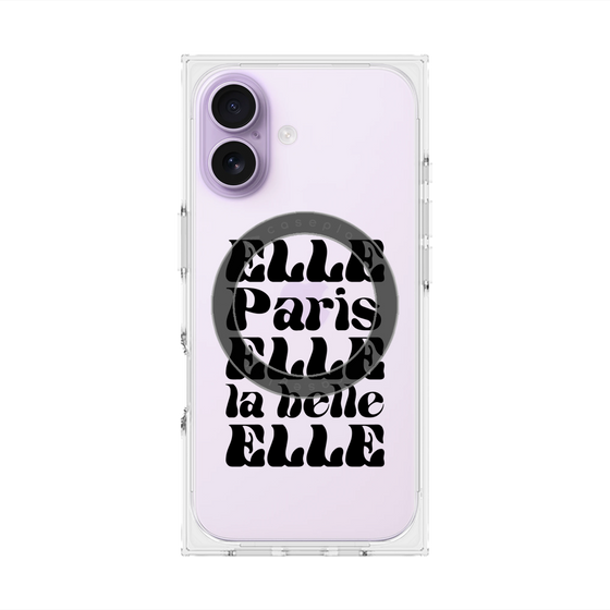 プレミアムスクエアケース with MagSafe［ ELLE - ELLE Paris ］