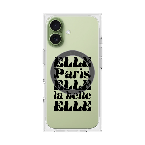 プレミアムスクエアケース with MagSafe［ ELLE - ELLE Paris ］